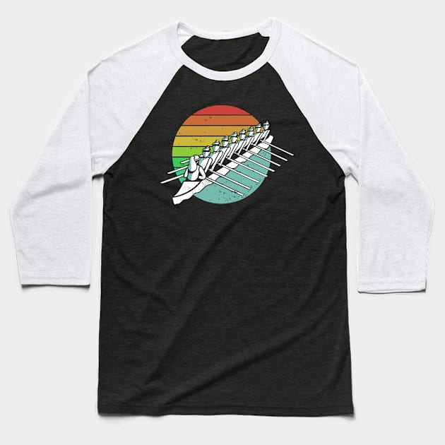 Rowing Baseball T-Shirt by TheBestHumorApparel